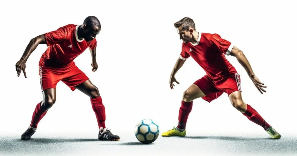 Ball control, football players